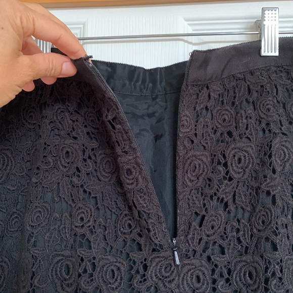 Anthropologie black lace pencil skirt - Picture 6 of 6